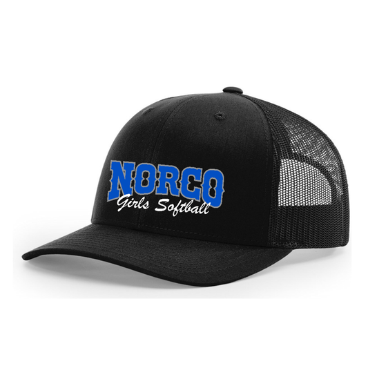 Black Trucker Hat - Script