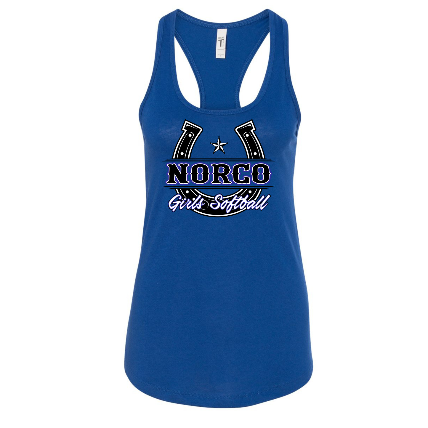 Black Horseshoe Ladies Tank