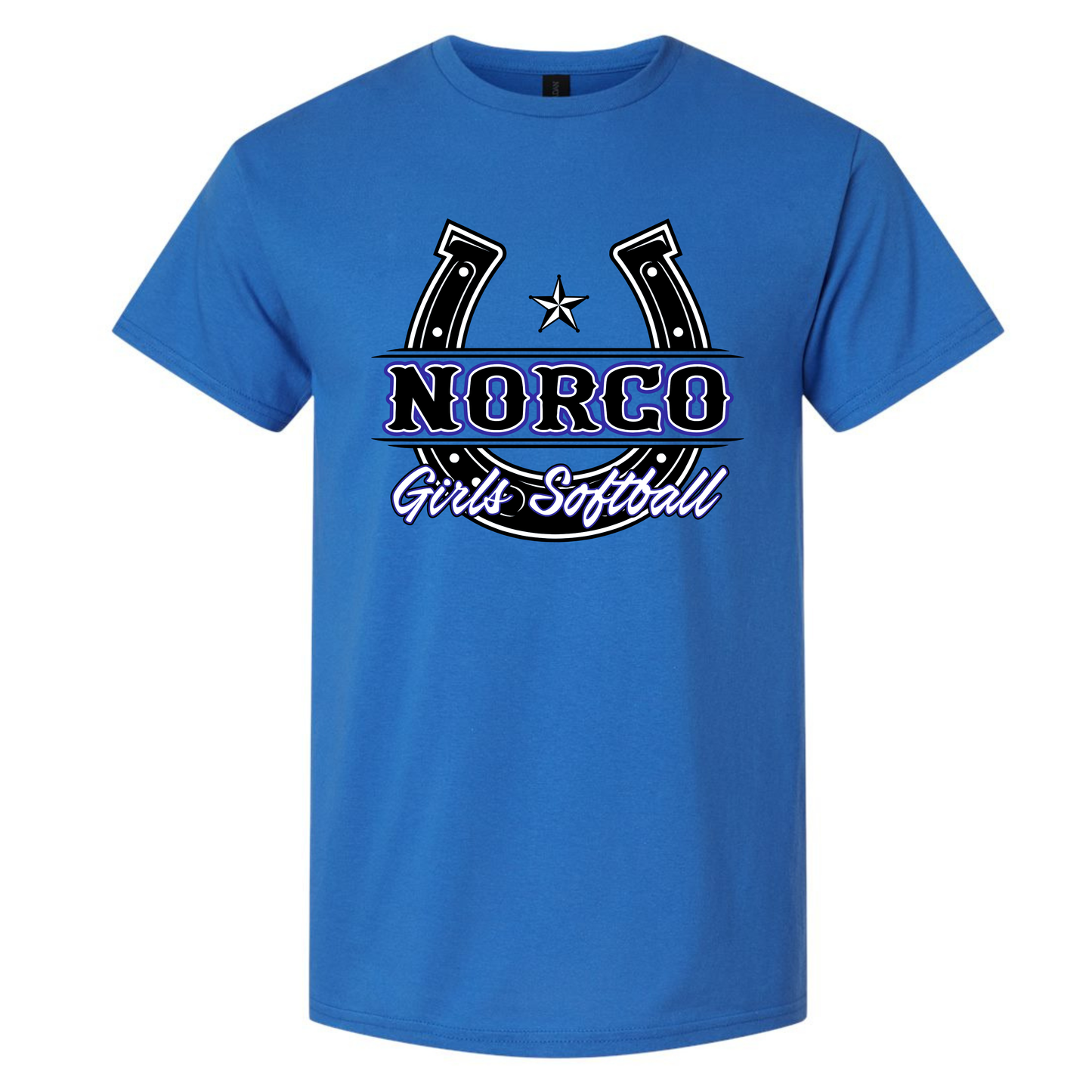 Black Horseshoe Short Sleeve Tee