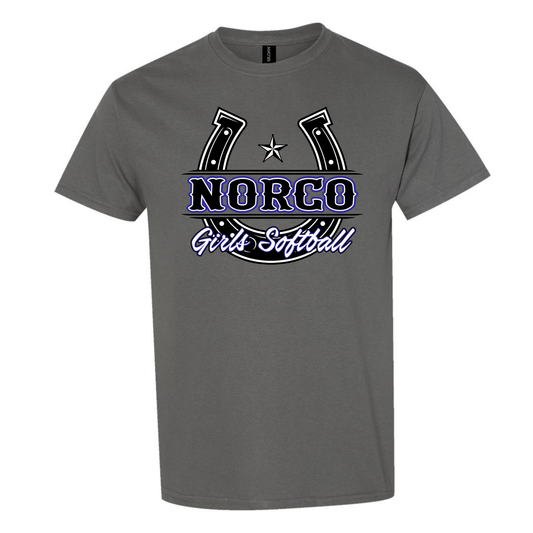 Black Horseshoe Short Sleeve Tee