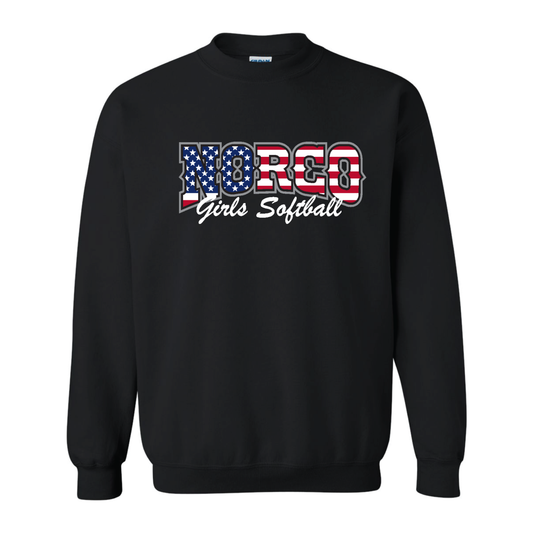 Grey Flag Fleece Crew Sweatshirt