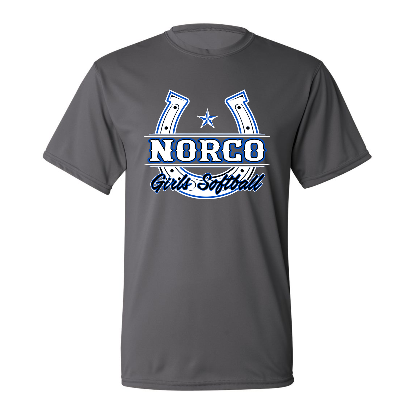 White Horseshoe Dri Fit Short Sleeve