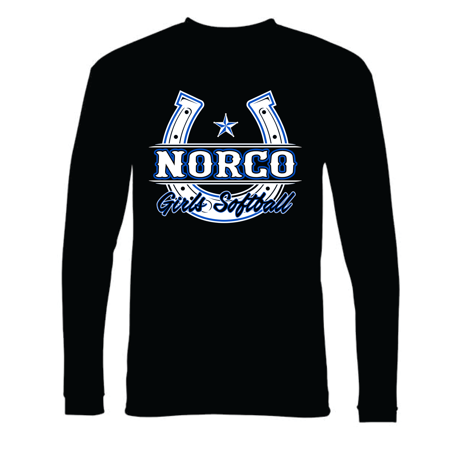 White Horseshoe Dri Fit Long Sleeve