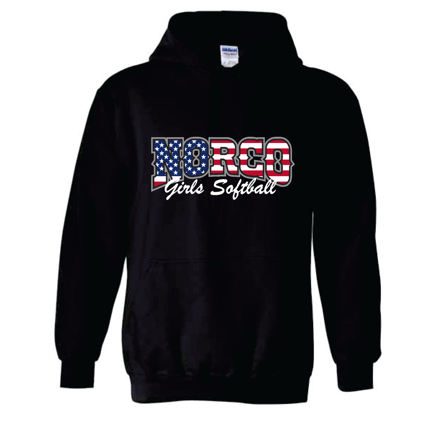 Grey Flag Fleece Hoodie