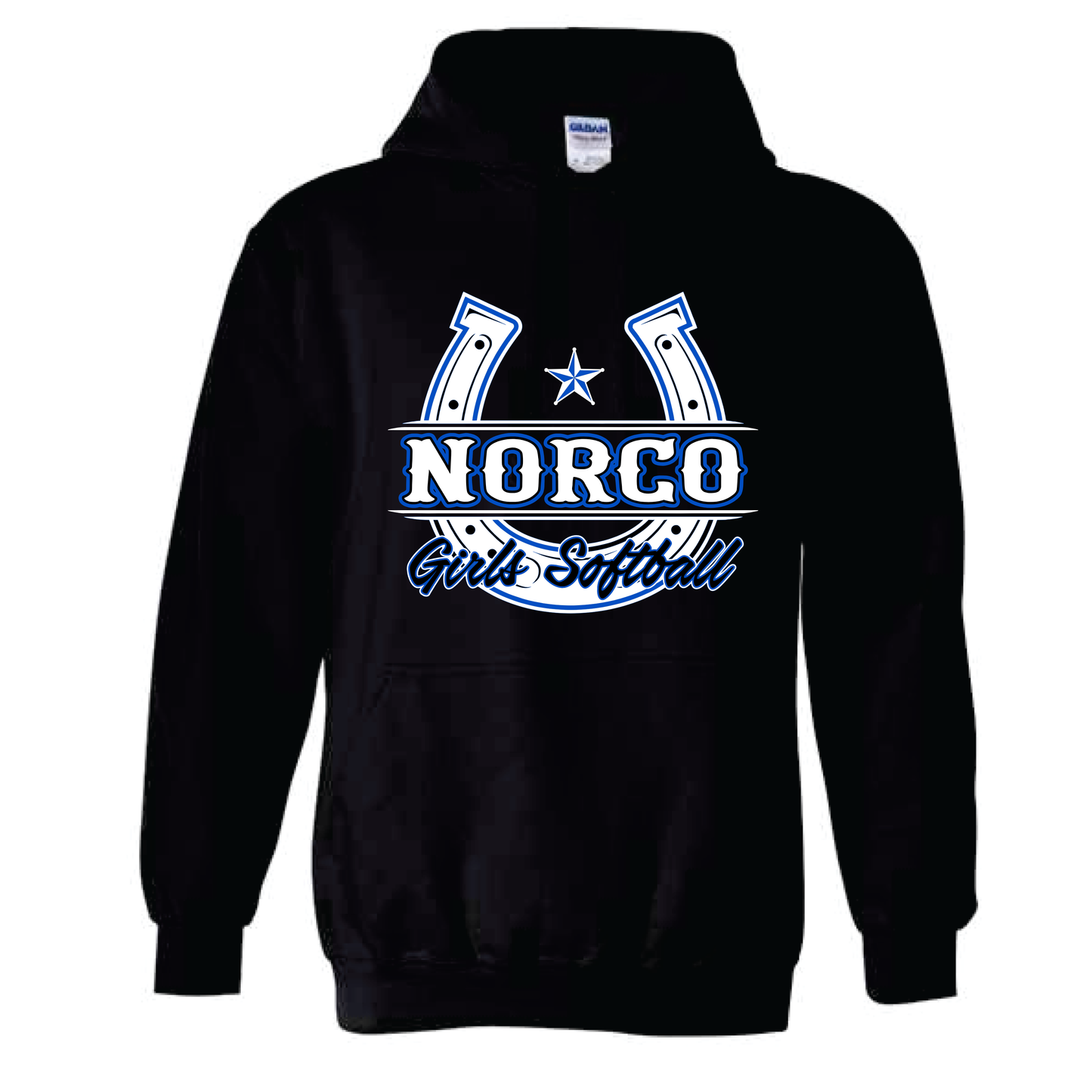 White Horseshoe Fleece Hoodie
