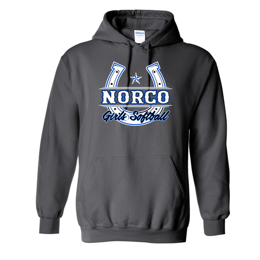 White Horseshoe Fleece Hoodie