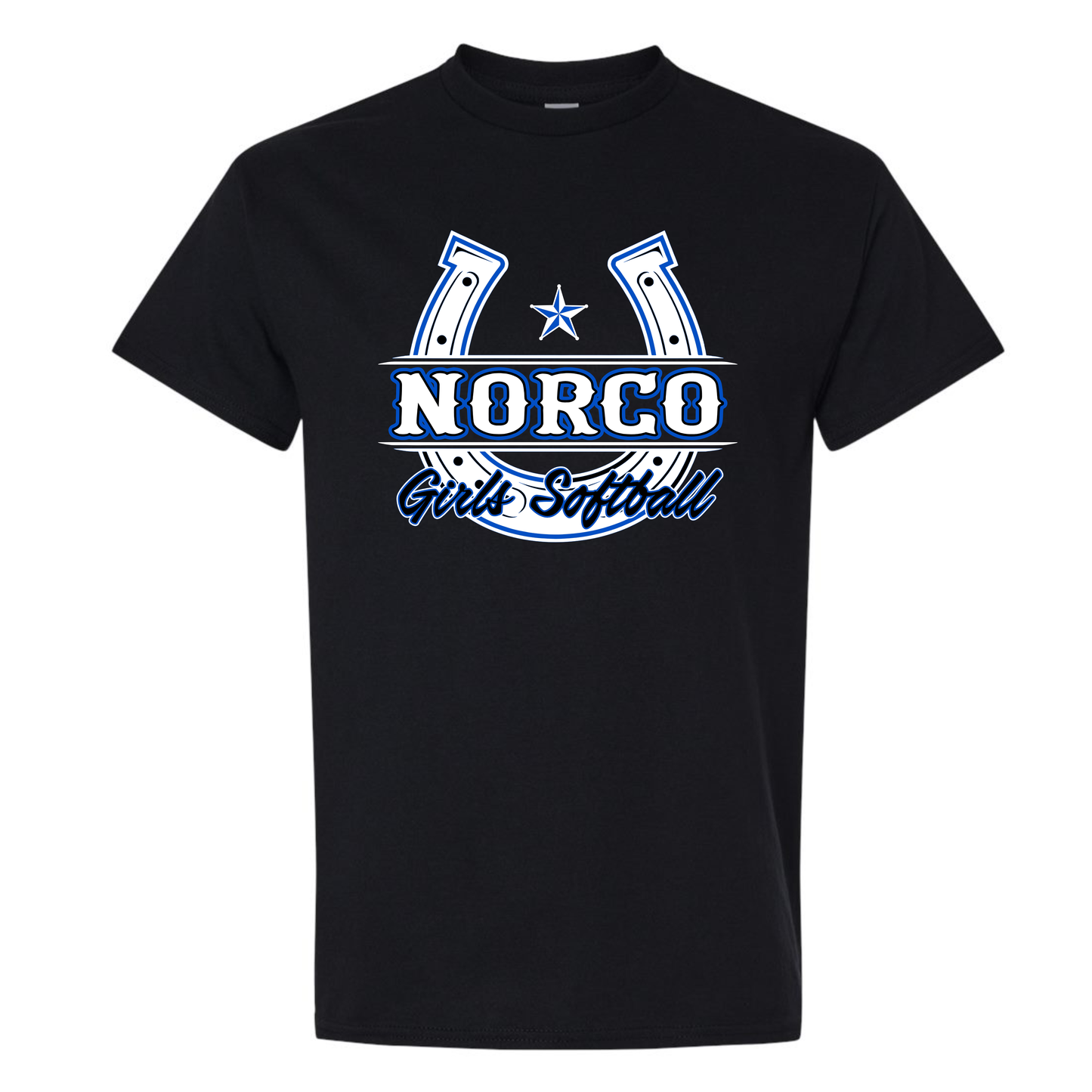 White Horseshoe Short Sleeve Tee