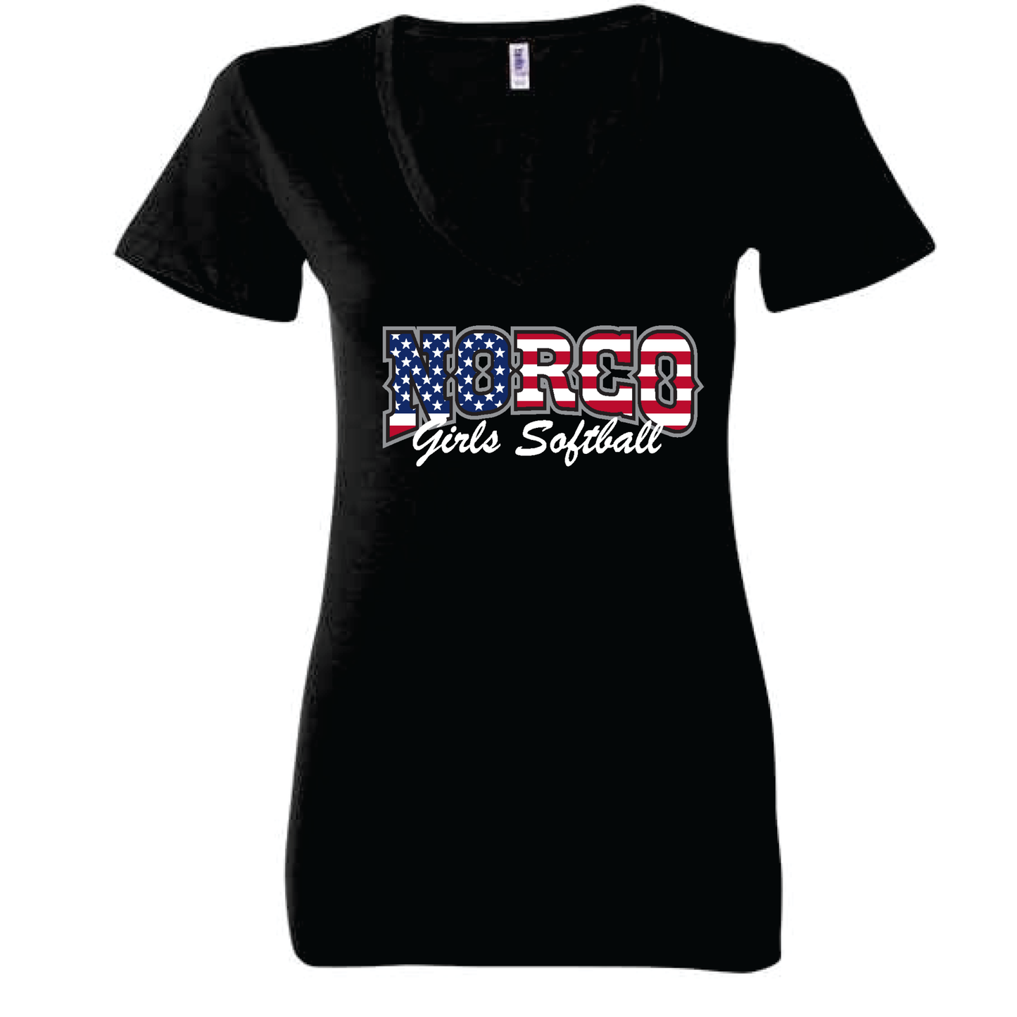 Grey Flag Ladies V-Neck