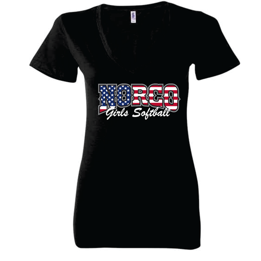 Grey Flag Ladies V-Neck