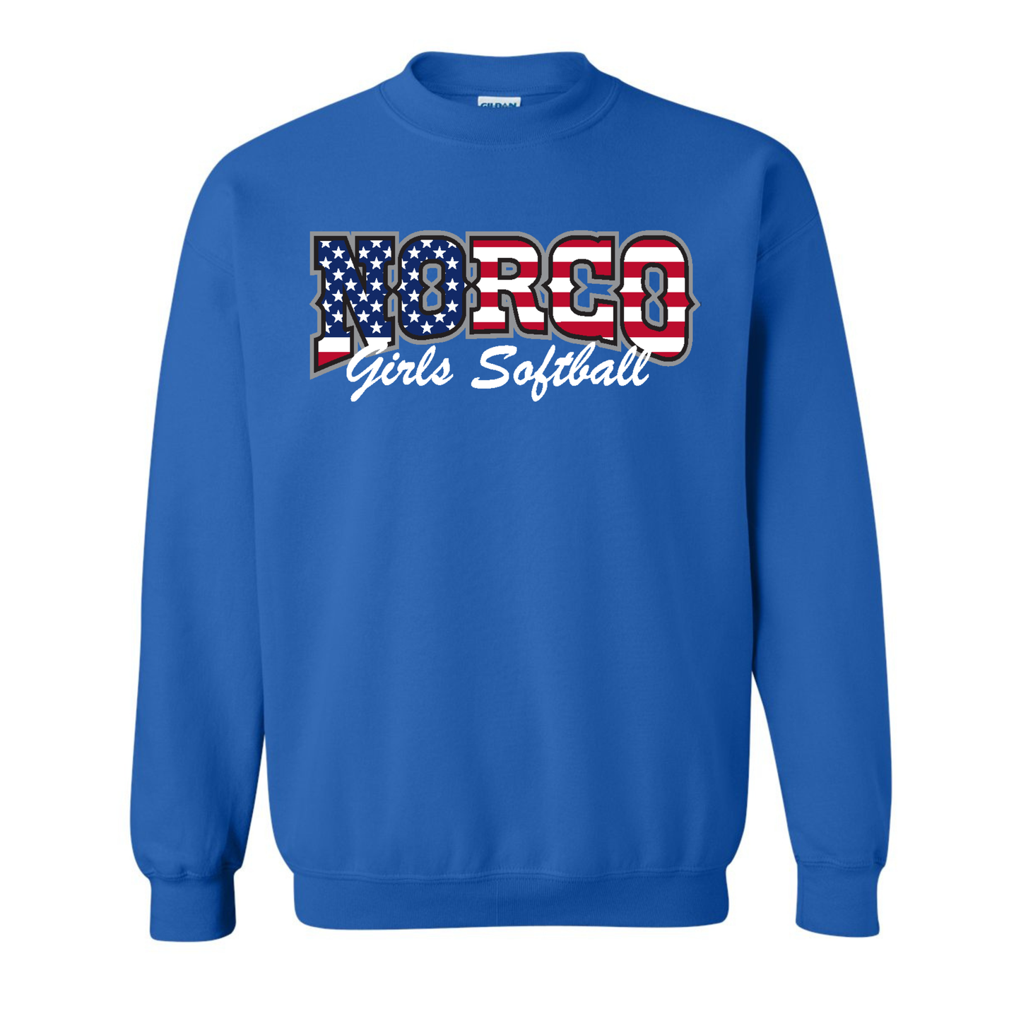 Grey Flag Fleece Crew Sweatshirt