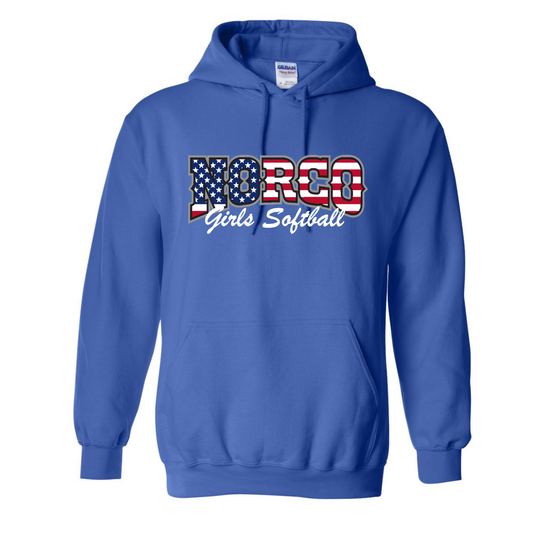 Grey Flag Fleece Hoodie