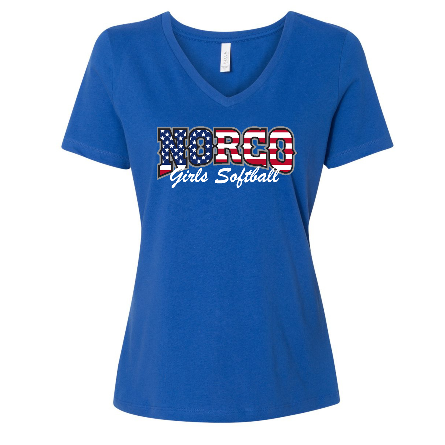 Grey Flag Ladies V-Neck